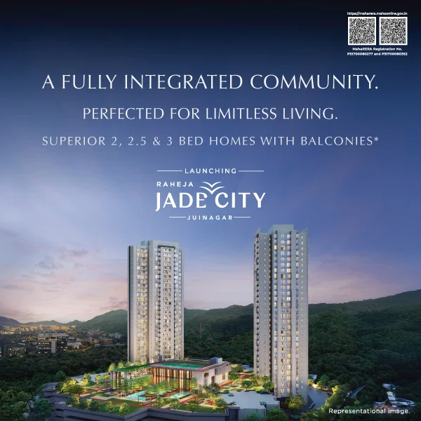 Exterior view of Jade City Juinagar residential project by K Raheja